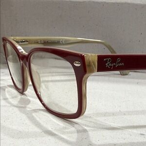Ray-Ban Red Square Glasses 👓 Unisex